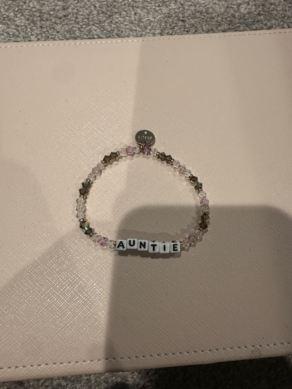 Little Words Project Auntie Beaded Stretch Bracelet